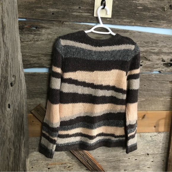 Gerry Weber Size Large Pink/Grey Knit Crew Neck Sweater - Picture 3 of 4